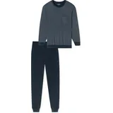 SCHIESSER Herren Pyjama, Comfort Essentials,