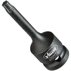 VIGOR Schlagschrauber Schraubendreher-Einsatz ∙ V7017-T40 ∙ Vierkant12,5 mm (1/2 Zoll) ∙ T Profil ∙ T40