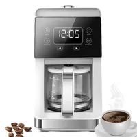 Filterkaffeemaschine, 5šC10 Tassen, amerikanische Kaffeemaschine mit eingebautem Mahlwerk, 780 ml Wassertank, warm haltende Kaffeekanne, Americano...
