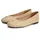 Tommy Hilfiger Damen, Ballerinas PLATE aus Leder, beige, (Desert), 40