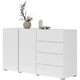 OTTO home Sideboard Metric 138 x 78,3 x 40 cm Weiß