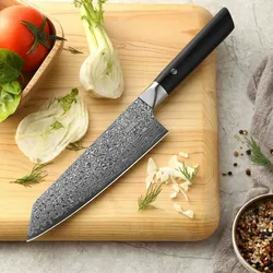 Zayiko Black Edition Kiritsuke I 20cm Klinge I dunkler Damast I Pakkaholz