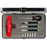Wiha Drehmoment-Schraubendreher mit Quergriff Set TorqueVario®-S Tplus gemischt 11-tlg. variabel einstellbare Drehmomentbegrenzung in Box
