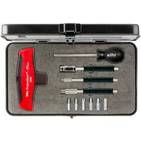Wiha Drehmoment-Schraubendreher mit Quergriff Set TorqueVario®-S Tplus gemischt 11-tlg. variabel einstellbare Drehmomentbegrenzung in Box