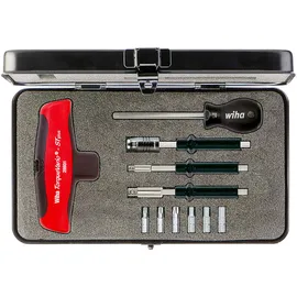Wiha Drehmoment-Schraubendreher mit Quergriff Set TorqueVario®-S Tplus gemischt 11-tlg. variabel einstellbare Drehmomentbegrenzung in Box
