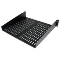 Startech 2U 16in Rack Mount Shelf Serverschrank Zubehör, Schwarz