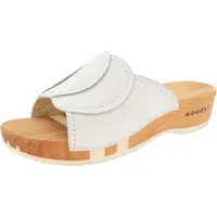 woody Damen Vanessa Clog Pantolette, Weiss, 41 EU