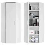mokebo Der Lange Eckschrank 64 x 180 cm Weiß