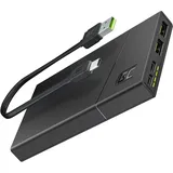 Green Cell GC PowerPlay10S Powerbank 10000 mAh Quick Charge 3.0, USB PD LiPo Schwarz