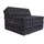 FORTISLINE Klappmatratze 200 x 70 x 10 cm H2 Polyester/Leinen