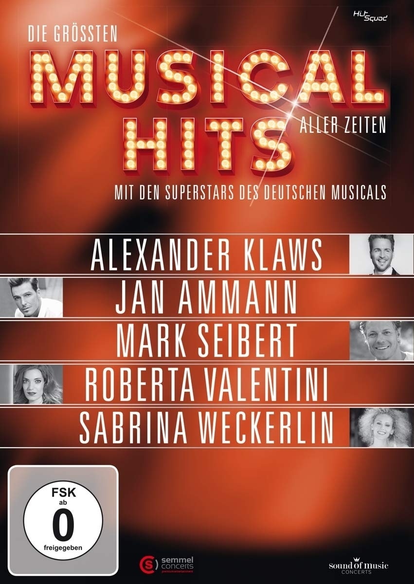 Die Größten Musicalhits Aller Zeiten - Alexander Klaws  Jan Ammann  Mark Seibert  We. (DVD)