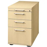 Hammerbacher Prokura Standcontainer 42,8 x 80,0 x 72,0 - 76,0 cm ahorn