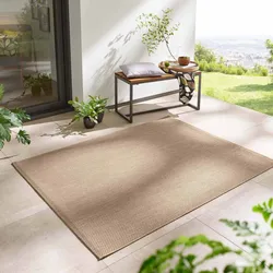 Regina Teppich aus robustem Flachgewebe für In und Outdoor 22548_71_beige 120x160 cm