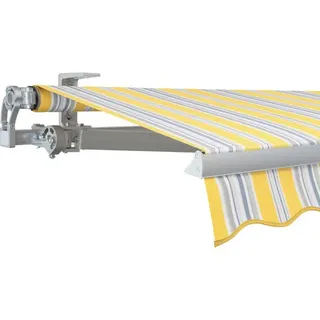 SOLUNA Gelenkarmmarkise Concept 3,5x2 Stoff Dessin 6292 Gestell Silber E6EV1 elo