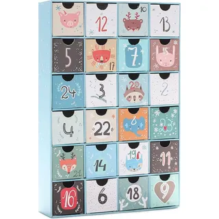Brubaker Adventskalender zum Befüllen Tierische Weihnachten 32,5 cm