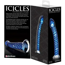 Icicles No 29 Blauer Glasdildo -
