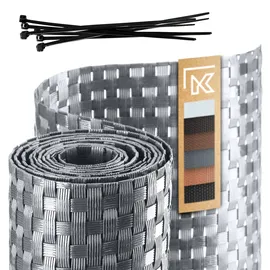 Kadax Sichtschutz 100 x 100 cm Hellgrau Kunststoff