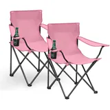 sunula Campingstuhl 2er Set Rosa