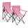 sunula Campingstuhl 2er Set Rosa