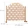 Relaxdays Rankgitter Holz ausziehbar 200 x 0 cm Orange