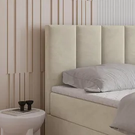 masseno Boxbett mit Bettkasten ¦ beige ¦ Maße (cm): B: 160 H: 98