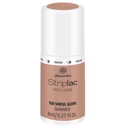 Alessandro Striplac Vegan Nagellack 8 ml 108 - SINFUL GLOW