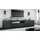 Vladon Mogan Lowboard 181 x 39 x 35 cm Schwarz matt MDF/Spanplatte