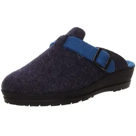 ROHDE Damen Pantoffeln Hausschuhe Filz Neustadt-D 2284, Größe:37 EU, Farbe:Blau - Blau - 37