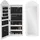 ML-Design Schmuckschrank mit Spiegel 95x35x9 cm Weiß,