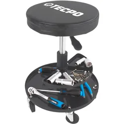TECPO Werkstatt-Arbeitssitz mit 5 Rollen | Ø 360 mm