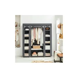 Songmics Kleiderschrank 150 cm x 45 cm x 175 cm Grau