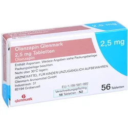 Olanzapin Glenmark 2,5 mg Tabletten 56 St