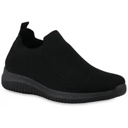 Damen Slip Ons in Schwarz
