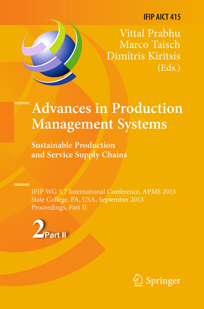 Advances In Production Management Systems. Sustainable Production And Service Supply Chains  Kartoniert (TB)
