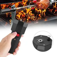 1,5-v-bbq-rotisserie-motor (batteriebetrieben) Schwarzer Elektrischer Bbq-grillmotor Bratenhalter-zubehör, Lochgröße 6 X 6 Mm