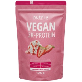 Nutri + nutri+ Veganes Proteinpulver 3K Protein 1000g