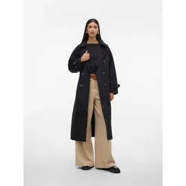 Vero Moda Chloe Long Trenchcoat Black S