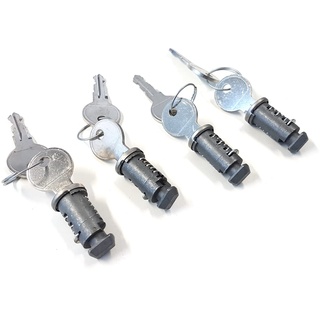 Volkswagen 6Q0071734 Schloss-Satz Schlösser Schlüssel Grundträger Dachgepäckträger, 4 Stück