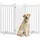 Yaheetech Absperrgitter Hund Schutzgitter 3 Paneelen Weiß 90,5 x 151,5 cm