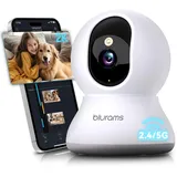Blurams 2K Überwachungskamera Innen 360° WLAN Weiß