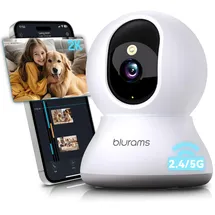 Blurams 2K Überwachungskamera Innen 360° WLAN Weiß