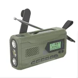 Tragbares, Handbetriebenes Notfallradio – Solarbetriebenes Handkurbelradio Mit Fm/dab/bluetooth-empfang, 4500-mah-akku, Usb-handyladegerät, Taschenlampe/sos-notlicht, Ideal Für Outdoor-aktivitäten/cam
