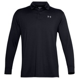 Under Armour Men's UA Performance Textured Long-sleeve Polo black pitch gray (001-012) M