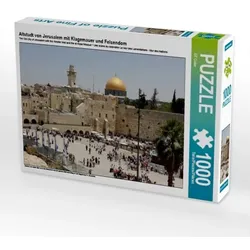 Altstadt von Jerusalem mit Klagemauer und Felsendom (Puzzle)