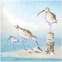 La Casa »Strandläufer auf der Suche« Ölbild handbemalt auf Leinwand