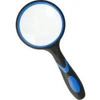 Westcott Lupe schwarz/blau 4-fach, Ø 75 mm