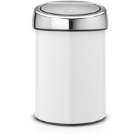 Brabantia Touch Bin 3 L mit Kunststoffeinsatz/White