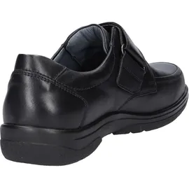 WALDLÄUFER Ken, Palmer (Glattleder), schwarz, Klettverschluss - 47 EU X-Weit