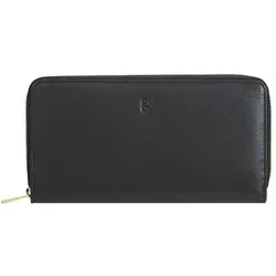 DuDu Geldbörse RFID Schutz Leder 20 cm  grau