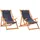 vidaXL Strandstuhl Klappbar Blau